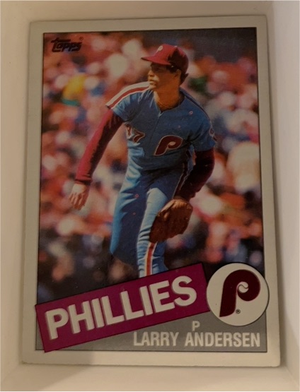 1985 Topps #428 Larry Andersen — front
