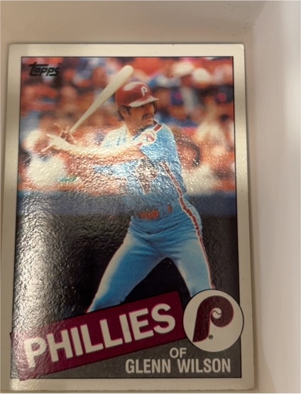 1985 Topps #454 Glenn Wilson — front