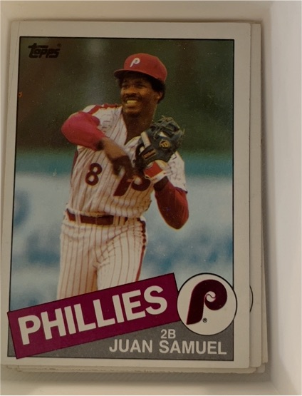 1985 Topps #265 Juan Samuel — front