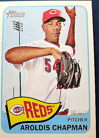2014 Topps Heritage #60 Aroldis Chapman — front