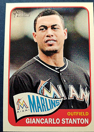 2014 Topps Heritage #53 Giancarlo Stanton — front
