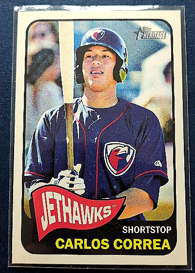 2014 Topps Heritage Minor League #1 Carlos Correa — front