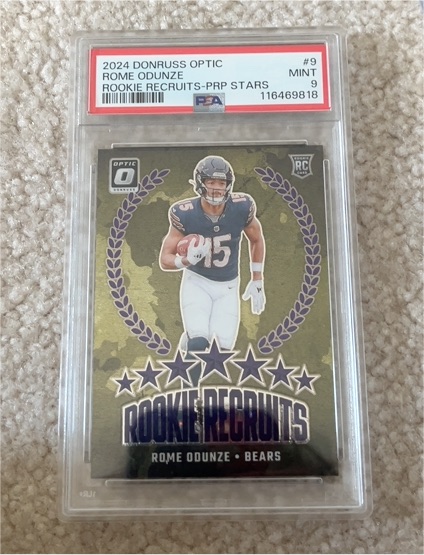 2024 Panini Donruss Optic #9 Rome Odunze Rookie Recruits — front