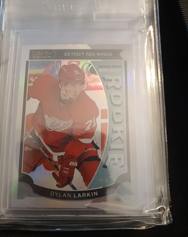 2015 O-Pee-Chee Platinum #M45 Dylan Larkin Marquee Rookie — front