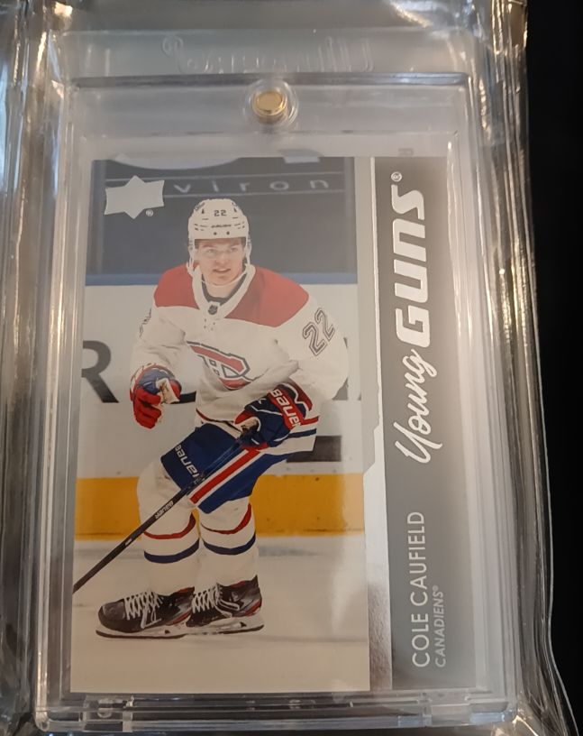 2021-22 Upper Deck Series 1 #201 Cole Caufield Young Guns — front