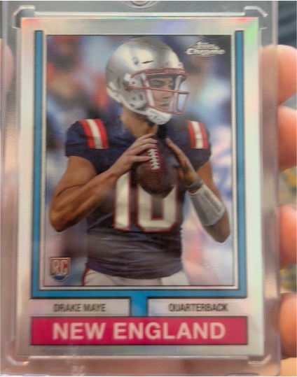 2024 Topps Chrome 1974 Throwback #74TF-3 Drake Maye — front