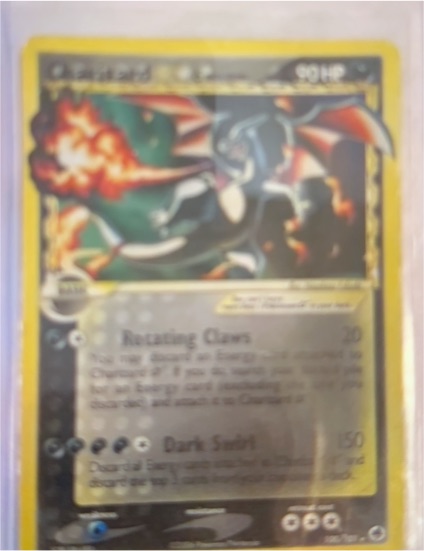 2006 Pokemon EX Dragon Frontiers #100 Charizard Gold Star — front