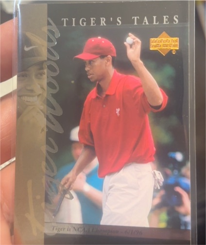 2001 Upper Deck Tiger's Tales #TT8 Tiger Woods — front