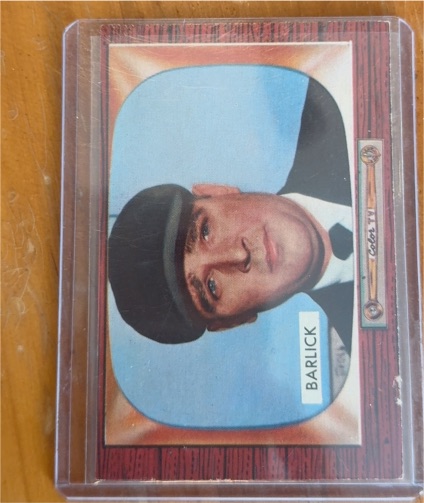 1955 Bowman #265 Al Barlick — front