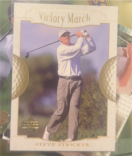 2001 Upper Deck Golf #142 Steve Stricker Victory March — front