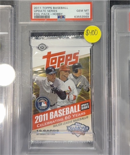 2011 Topps Baseball Update Series Foil Pack Hobby — front