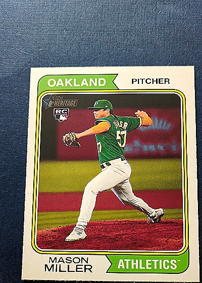 2023 Topps Heritage High Number #510 Mason Miller Rookie Card — front