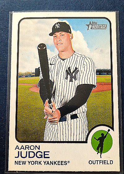 2022 Topps Heritage #44 Aaron Judge — front