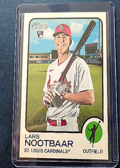 2022 Topps Heritage #32 Lars Nootbaar — front