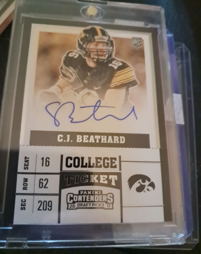 2017 Panini Contenders Draft Picks #62 C.J. Beathard College Ticket Rookie — front