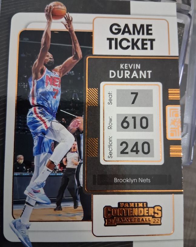2021-22 Panini Contenders #84 Kevin Durant — front