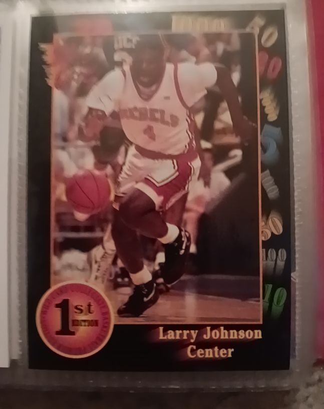 1992 Wild Card Collegiate #24 Larry Johnson — front
