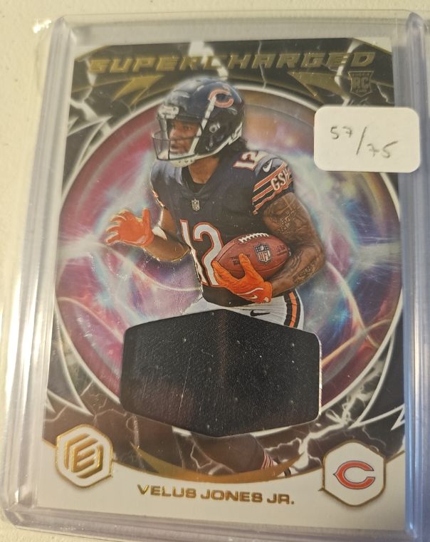 2022 Panini Elements Supercharged #SC-29 Velus Jones Jr. — front