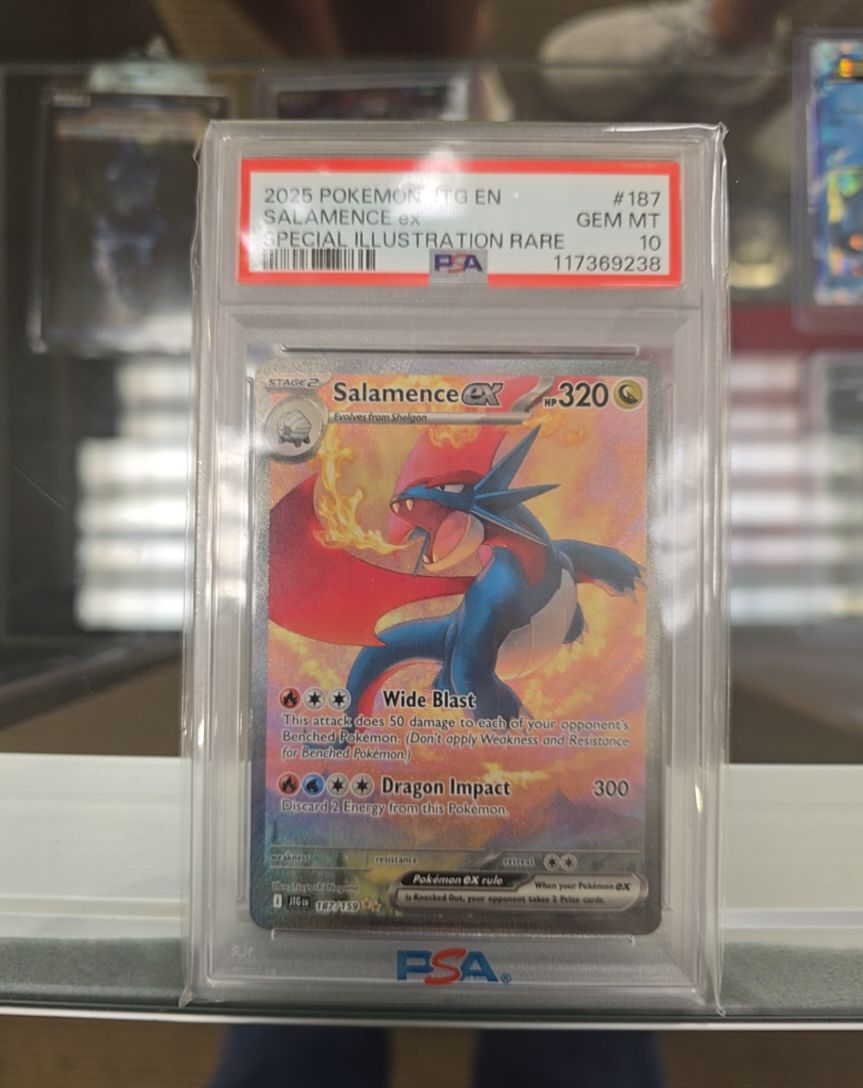 2025 Pokemon Journey Together #187 Salamence ex Special Illustration Rare — front