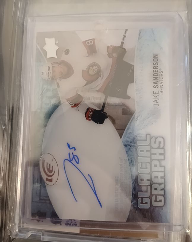 2022 Upper Deck Ice Glacial Graphs #GL-JS Jake Sanderson — front