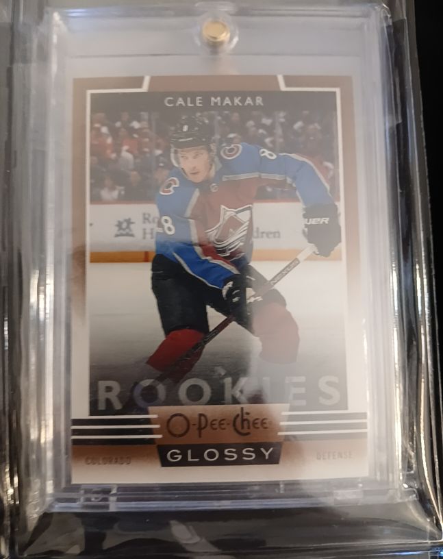 2019-20 O-Pee-Chee Glossy Rookies #R-1 Cale Makar — front