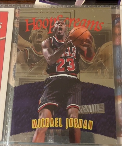 1997 Topps Stadium Club Hoop Screams #HS10 Michael Jordan — front