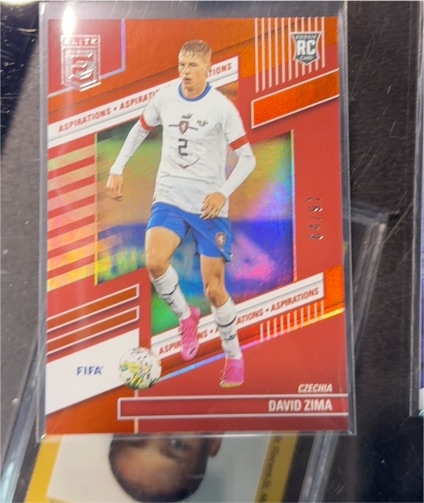 2022-23 Panini Donruss Elite FIFA Soccer Red Disco RC David Zima #45 — front