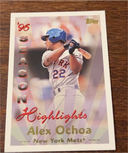 1996 Topps #103 Alex Ochoa — front
