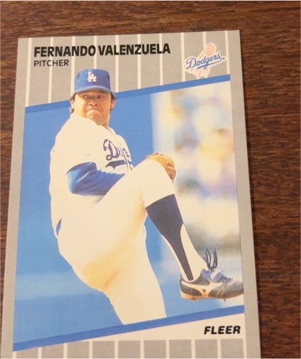 1989 Fleer #76 Fernando Valenzuela — front