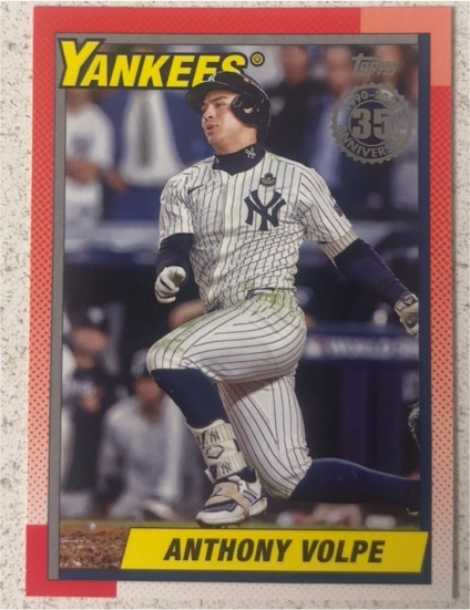 2025 Topps Series 2 35th Anniversary #90B2-43 Anthony Volpe — front