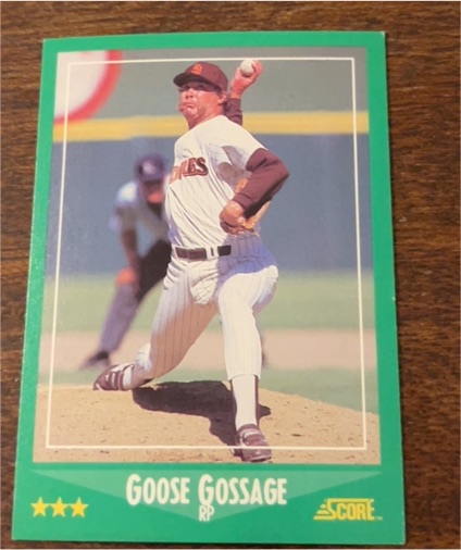 1988 Score #331 Goose Gossage — front