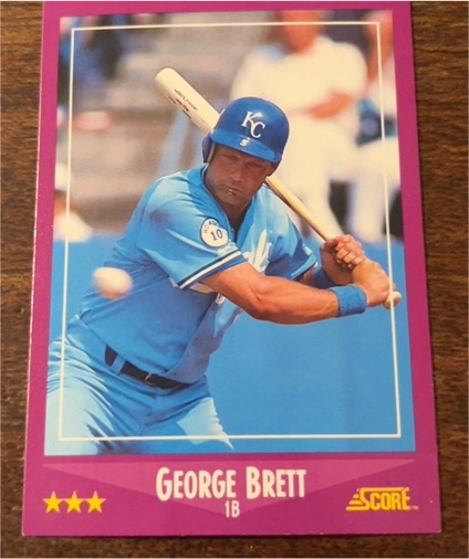 1988 Score #11 George Brett — front