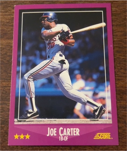 1988 Score #80 Joe Carter — front