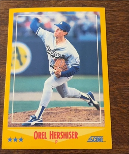 1988 Score #470 Orel Hershiser — front