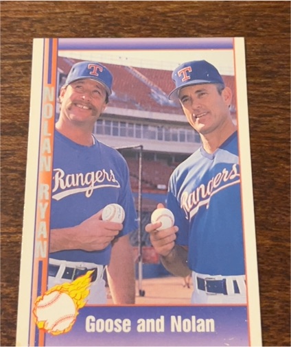 1991 Pacific #198 Nolan Ryan and Goose Gossage Texas Rangers — front
