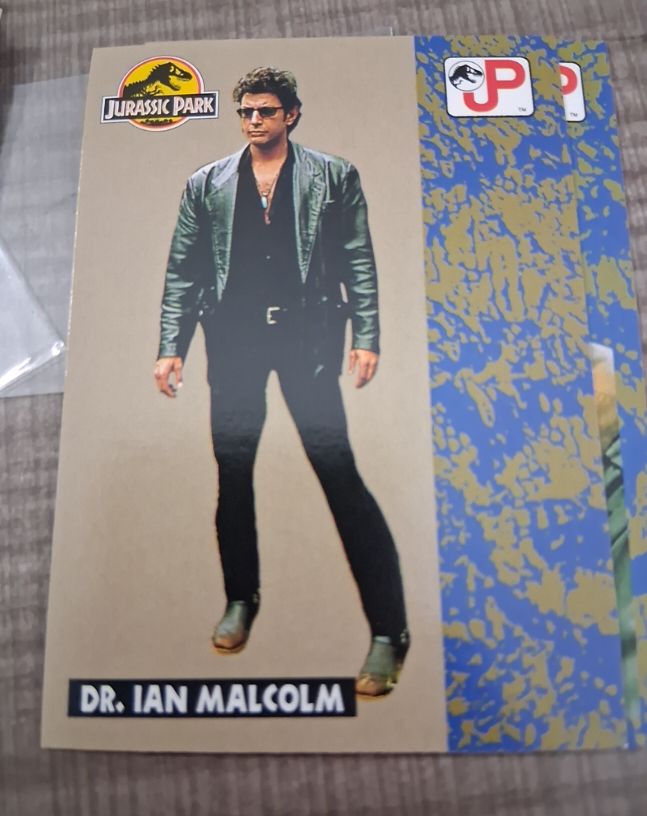1993 Topps Jurassic Park #16 Dr. Ian Malcolm — front