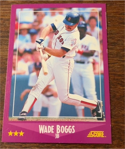 1988 Score #2 Wade Boggs — front