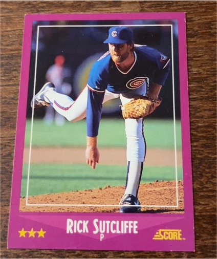 1988 Score #50 Rick Sutcliffe — front