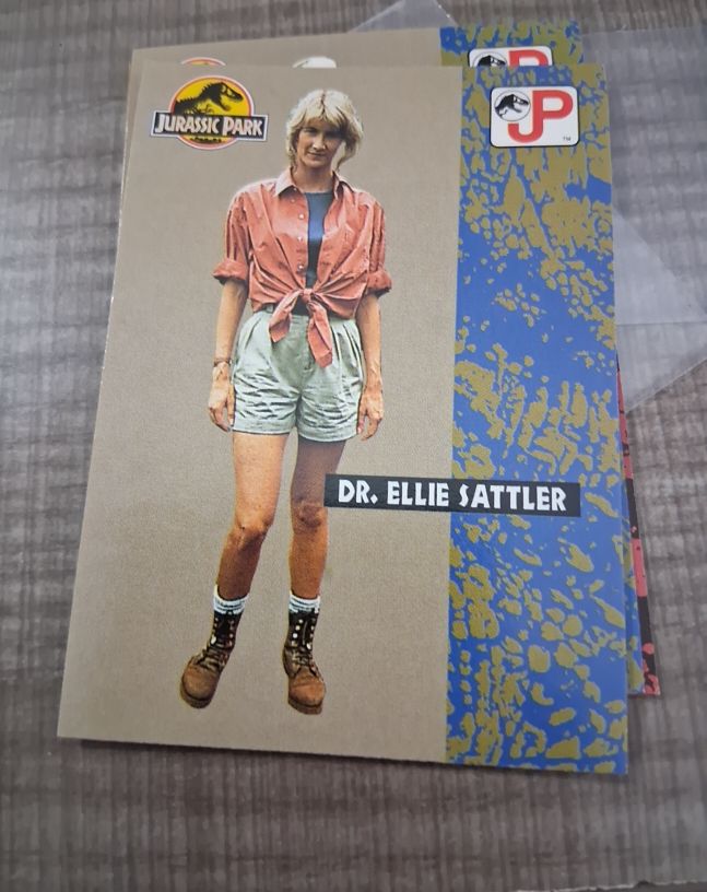 1993 Topps Jurassic Park #12 Dr. Ellie Sattler — front