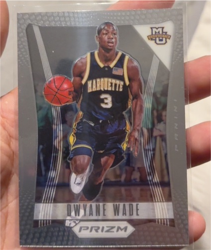 2021-22 Panini Prizm Draft Picks #12 Dwyane Wade Flashback Marquette Golden Eagles — front