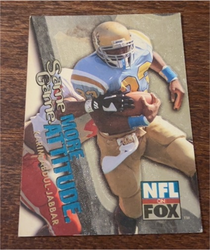 1996 Skybox Impact Same Game More Attitude #1 Karim Abdul-Jabbar — front
