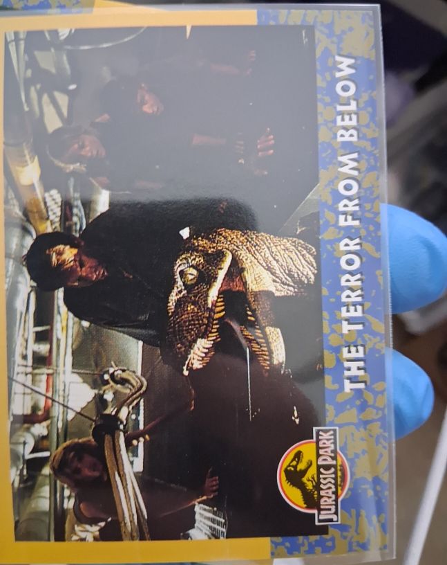 1993 Topps Jurassic Park The Terror From Below — front