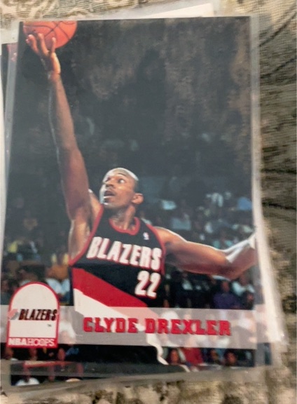 1993-94 NBA Hoops #176 Clyde Drexler — front