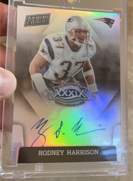 2020 Panini Super Bowl Signatures #SBXXXIX-RH Rodney Harrison — front