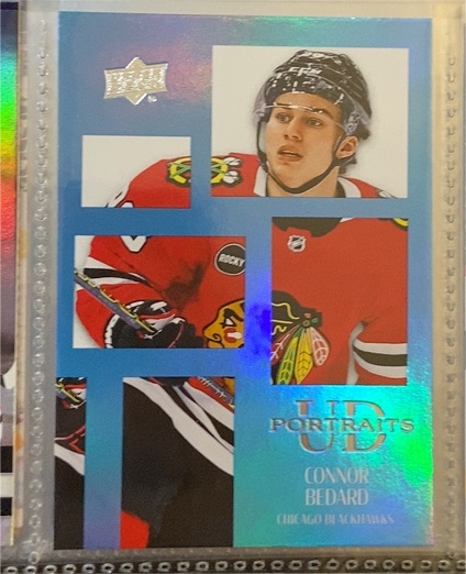 2024-25 Upper Deck Series 1 UD Portraits #P-15 Connor Bedard — front