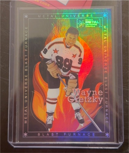 2021 SkyBox Metal Universe Champions #BF-5 Wayne Gretzky Blast Furnace — front