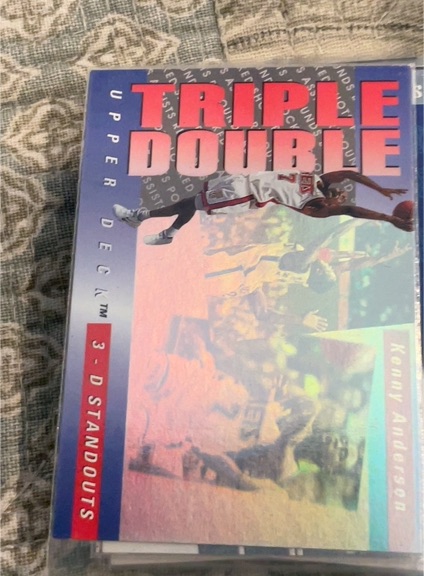 1993 Upper Deck Triple Double 3-D Standouts #TD6 Kenny Anderson — front
