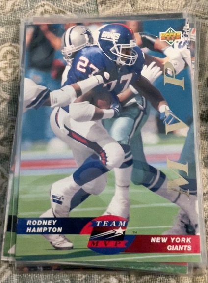 1993 Upper Deck Team MVP #TM16 Rodney Hampton — front