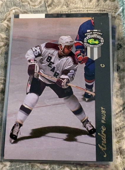 1993 Classic/McDonald's Four Sport #14 Andre Faust — front