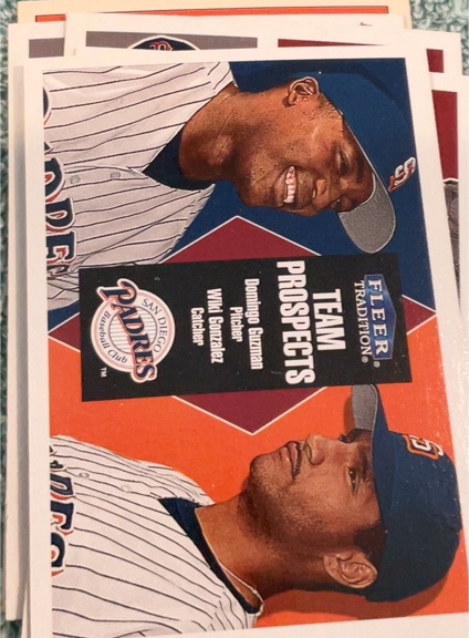 2000 Fleer Tradition #30 Domingo Guzman/Wiki Gonzalez — front